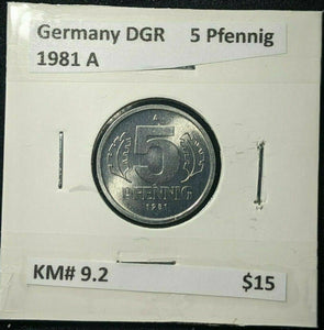 Germany DGR 1981 A 5 Pfennig KM# 9.2  #845  7B