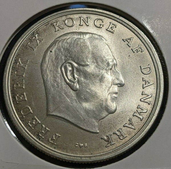 Denmark 1964 5 Kroner KM# 854 Cleaned #022  #20A