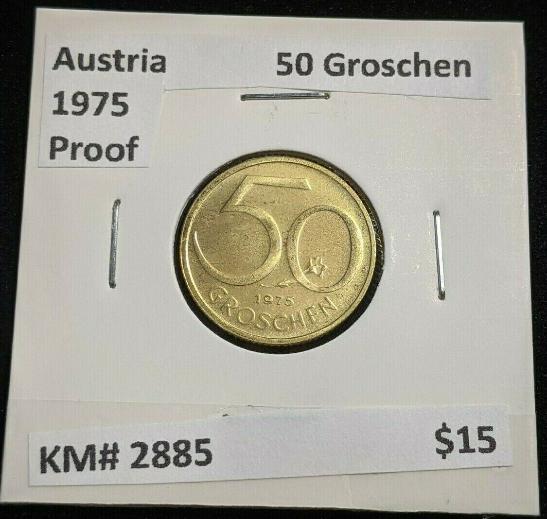 Austria Proof 1975 50 Groschen KM# 2885 #041  #20A