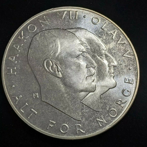 Norway 1970 25 Kroner KM# 414 Scratches #063  #22C