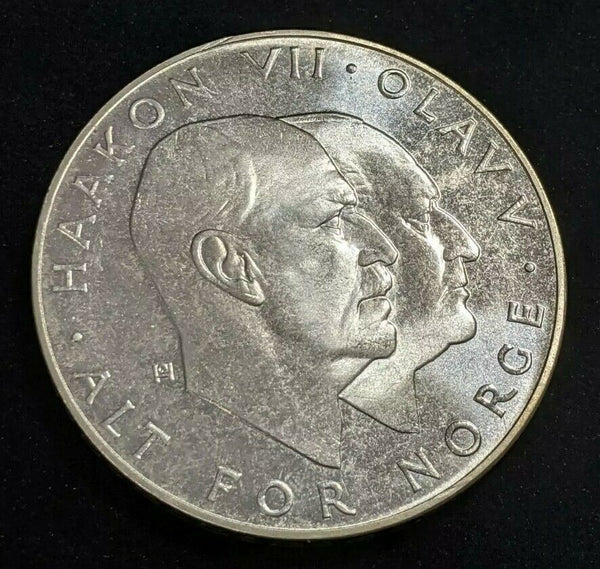 Norway 1970 25 Kroner KM# 414 Scratches #063  #22C