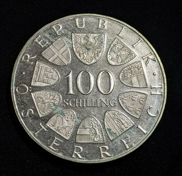 Austria Proof 1975 100 Schilling KM# 2923 Residue #091  #22B