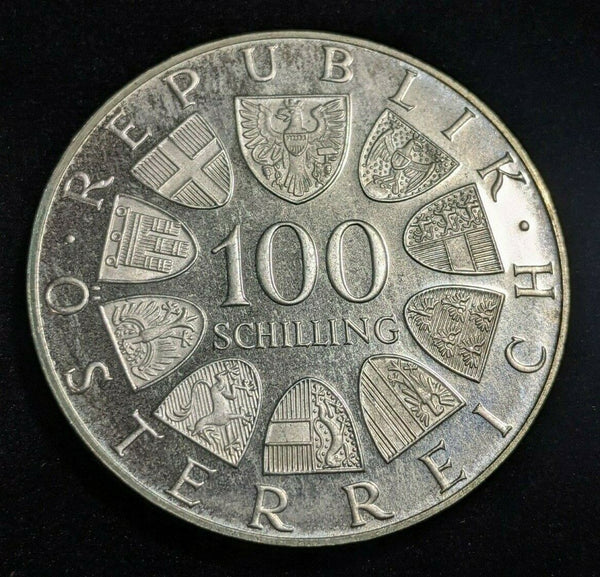 Austria Proof 1975 100 Schilling KM# 2923 Residue #092  #22B