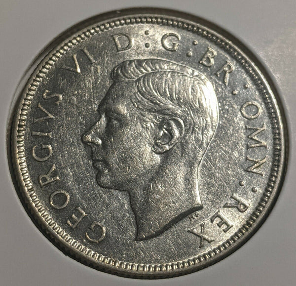 Great Britain 1944 Florin KM# 855 Cleaned #088 #22A