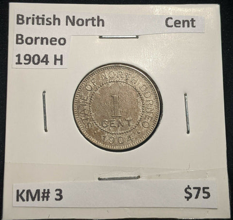 British North Borneo 1904 H Cent KM# 3 #004  #14C