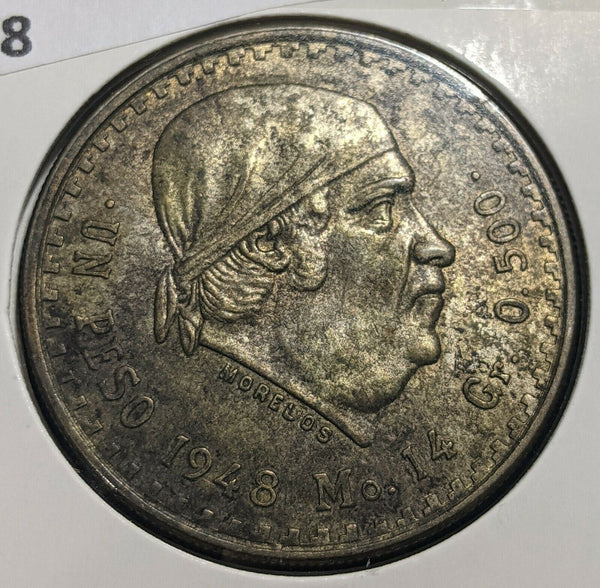 Mexico 1948 Peso KM# 456 #020  #14C