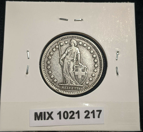 Switzerland 1945 B Franc KM# 24 Cleaned #217  #14C