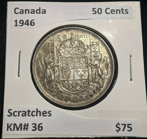 Canada 1946 50 Cents KM# 36 Scratches  #017  #14C