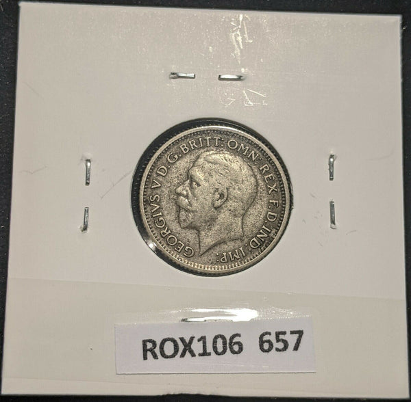 Great Britain 1929 Sixpence 6d KM# 832 Scratches #657 #14B