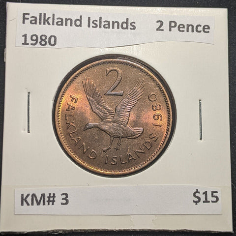 Falkland Islands 1980 2 Pence KM# 3 #0146 #18C