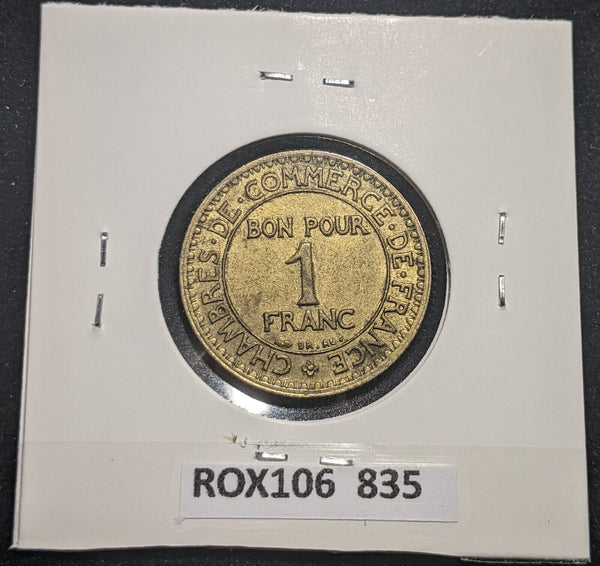 France 1922 Franc KM# 876 #835 #18C