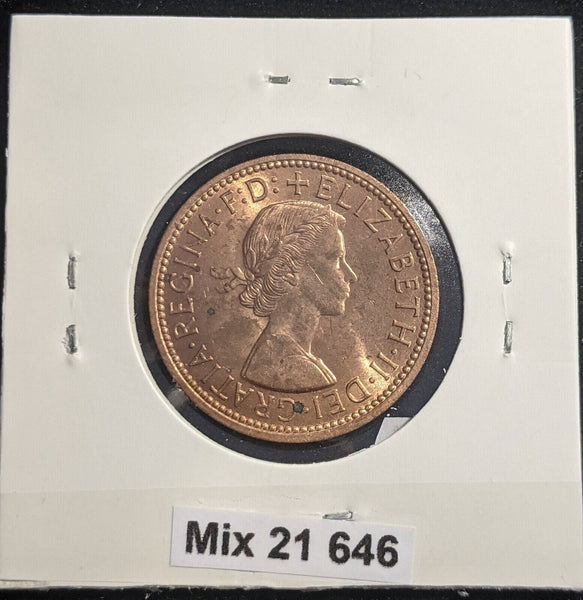 Great Britain 1967 Half Penny 1/2d KM# 896 Corroded Scratches #646  #18B