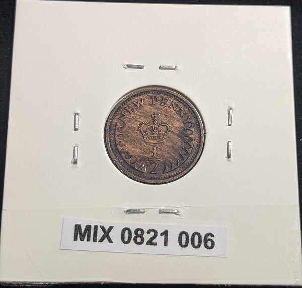 Great Britain 1976 1/2 New Penny KM# 914 Scratches #006 #18A