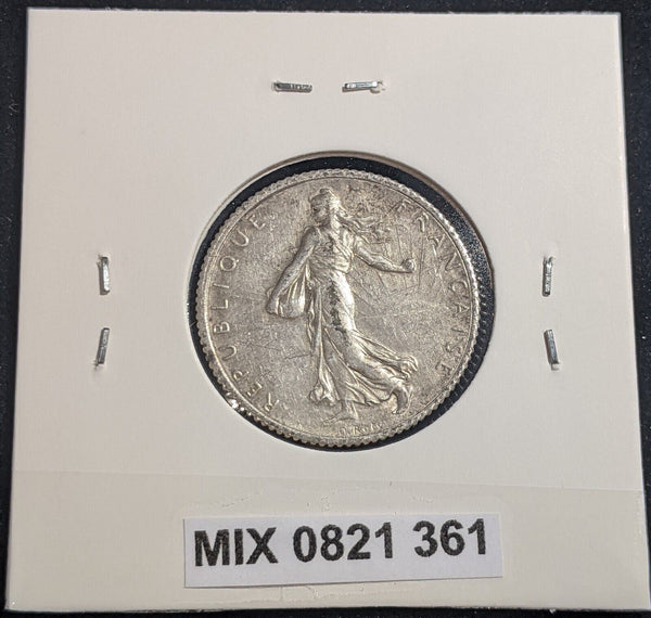 France 1918 Franc KM# 844.1 Cleaned #361  #18A