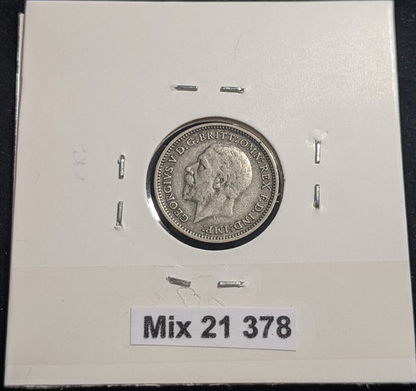 Great Britain 1932 Threepence 3d KM# 831 Cleaned #378 #18A