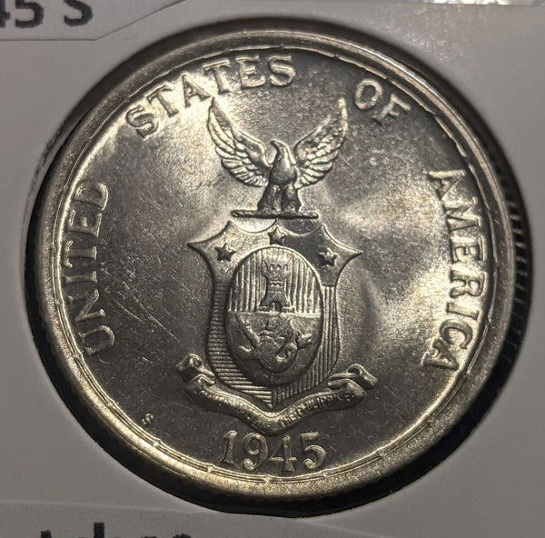 Philippines 1945 S 50 Centavos KM# 183 Scratches #086 #19C