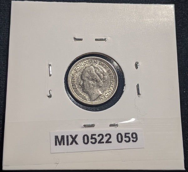 Netherlands 1938 10 cents KM# 163 Scratches #059 #19B