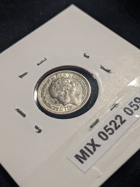 Netherlands 1938 10 cents KM# 163 Scratches #059 #19B