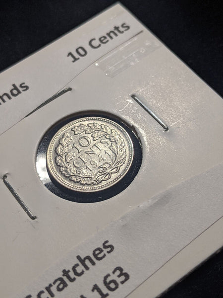Netherlands 1941 10 cents KM# 163 Scratches #118 #19B