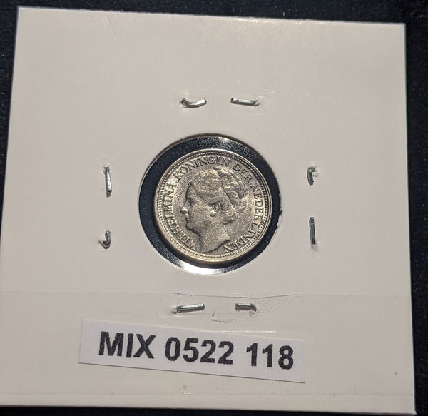 Netherlands 1941 10 cents KM# 163 Scratches #118 #19B