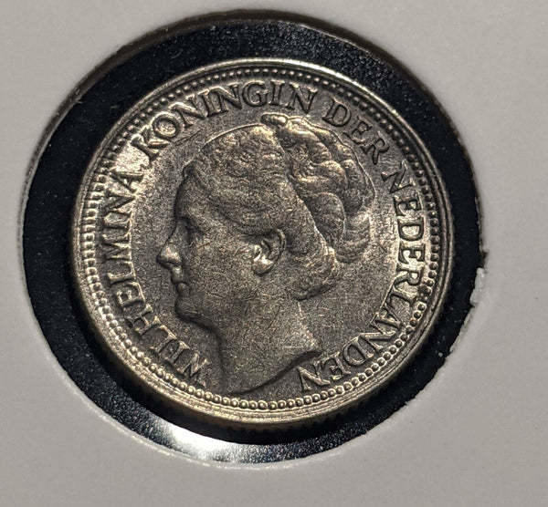 Netherlands 1941 10 cents KM# 163 Scratches #118 #19B