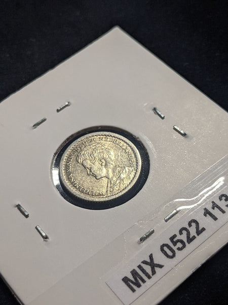 Netherlands 1917 10 cents KM# 145 Cleaned #113 #19B