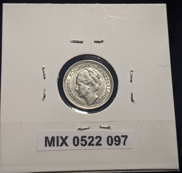 Netherlands 1939 10 cents KM# 163 Cleaned #097 #19B
