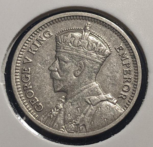 New Zealand 1934 Threepence 3d KM# 1 Cleaned #012 #19B