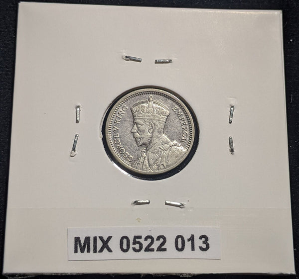 New Zealand 1934 Threepence 3d KM# 1 Cleaned #013 #19B