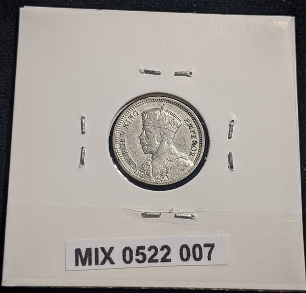 New Zealand 1936 Threepence 3d KM# 1 Scratches #007 #19B