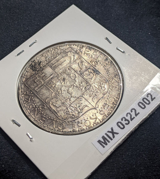 Czechoslovakia 1934 20 Korun KM# 17 Scratches #002 #19B