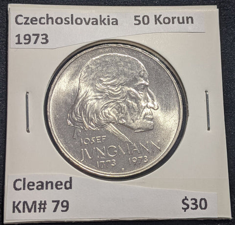 Czechoslovakia 1973 50 Korun KM# 79 Cleaned #003 #19A