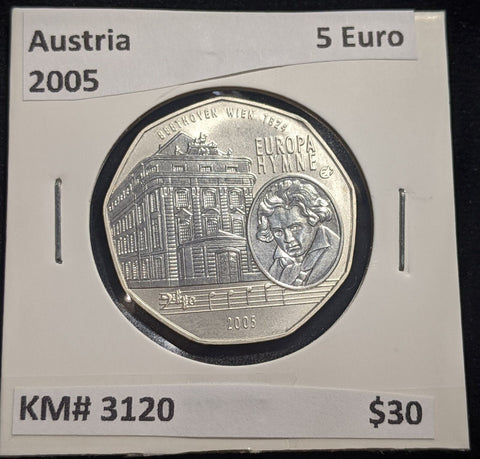 Austria 2005 5 Euro KM# 3120 #001 #19A