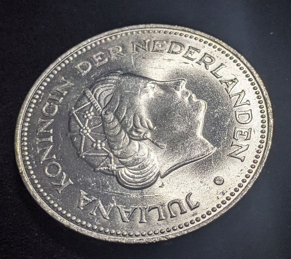 Netherlands 1970 10 Gulden KM# 195 Scratches #037 #19A