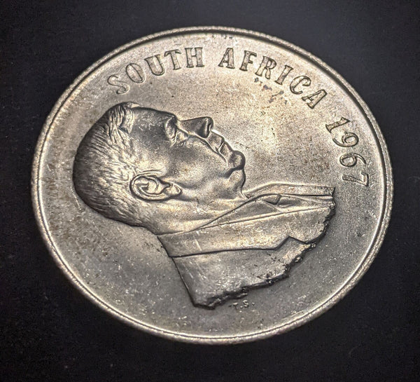 South Africa 1967 Rand KM# 72.1 Scratches #002 #19A