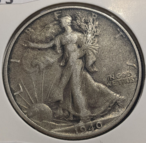 United States 1940 S Half Dollar KM# 142 Scratches #165 #17C