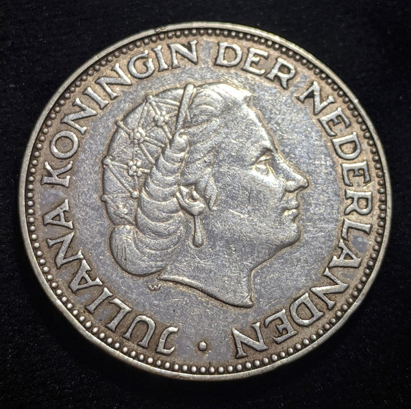 Netherlands 1959 2-1/2 Gulden KM# 185 Cleaned #307 #17C