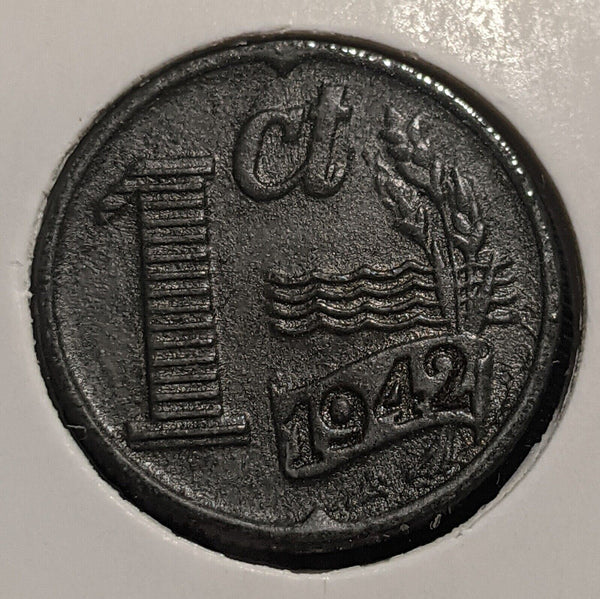 Netherlands 1942 Cent KM# 170 #178 #17B