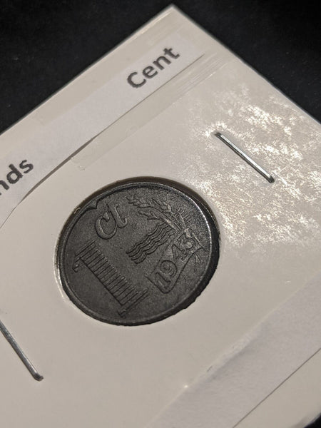 Netherlands 1943 Cent KM# 170 #194 #17B