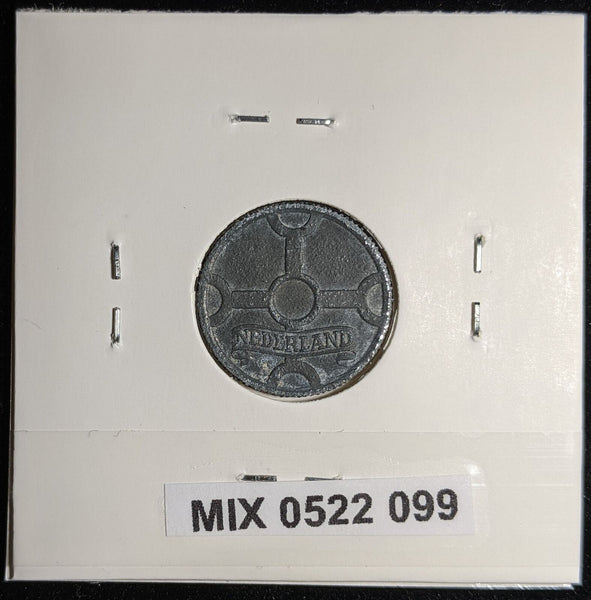 Netherlands 1944 Cent KM# 170 Corroded #099 #17B