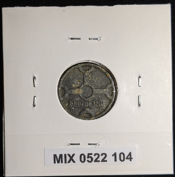 Netherlands 1942 Cent KM# 170 Corroded #104 #17B