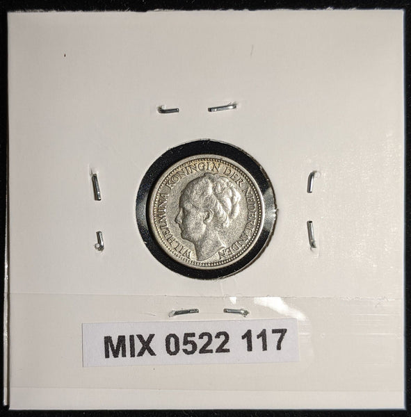 Netherlands 1941 10 cents KM# 163 Cleaned #117 #17A