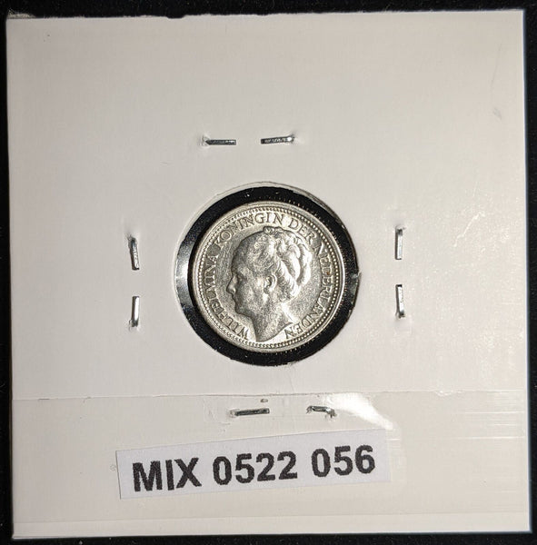 Netherlands 1941 10 cents KM# 163 Cleaned #056 #17A