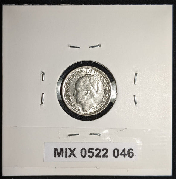 Netherlands 1938 10 cents KM# 163 Cleaned #046 #17A