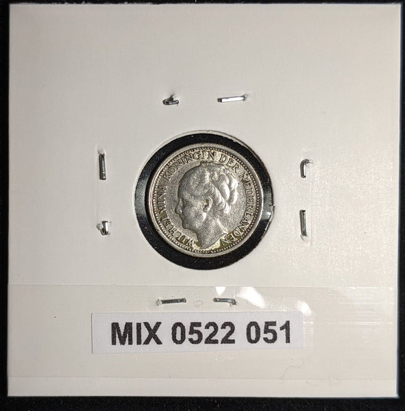 Netherlands 1937 10 cents KM# 163 Cleaned #051 #17A