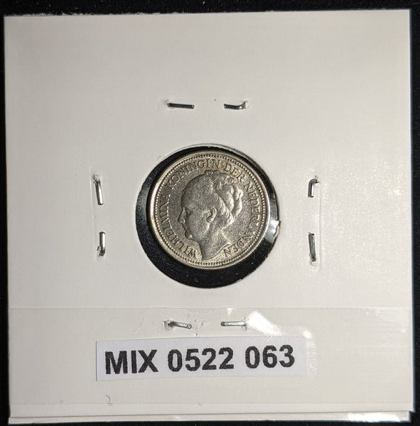 Netherlands 1936 10 cents KM# 163 Scratches #063 #17A