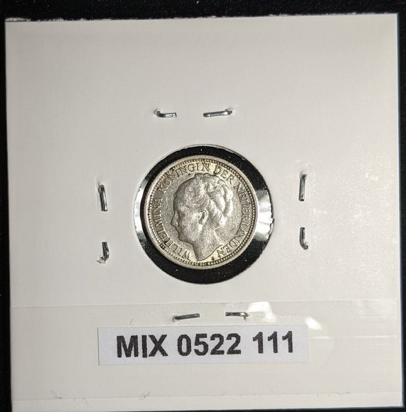 Netherlands 1937 10 cents KM# 163 Cleaned #111 #17A