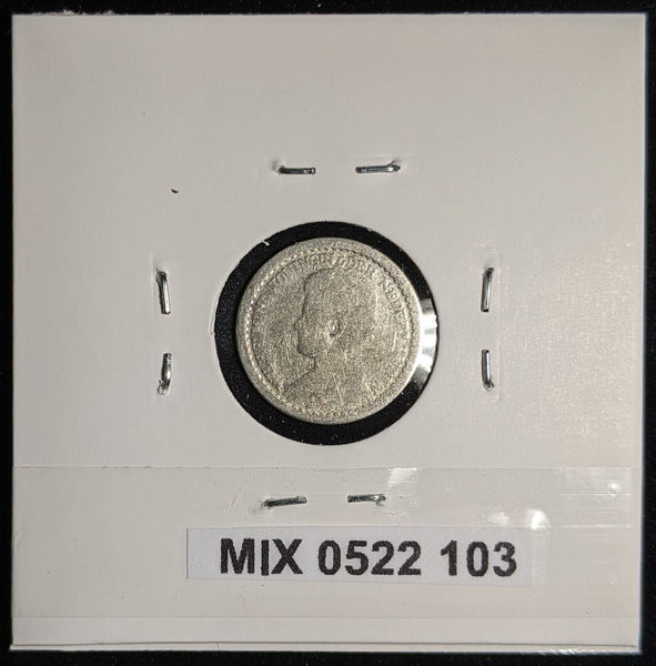 Netherlands 1918 10 cents KM# 145 Cleaned #103 #17A