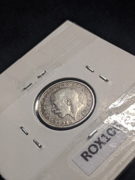 Great Britain 1919 Threepence 3d KM# 813 Cleaned #278   #19C