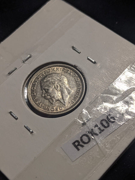 Great Britain 1931 Threepence 3d KM# 831 Cleaned #238  #19C